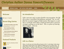 Tablet Screenshot of donnafawcett.com